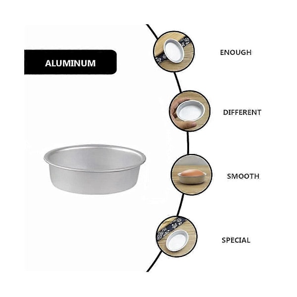 Aluminiumslegering Ostekageform Brødform Tærteholder - 10 stk. Mini Oval Æggeform