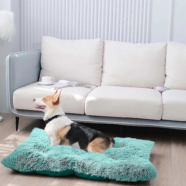 Komfortabel Hundekennel Kæledyrsstrøelse Dyb Søvn Pv Strøelse Sove Seng Grøn A
