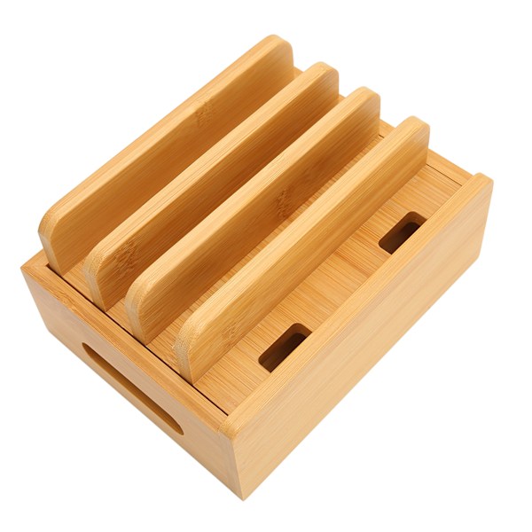 Bamboo Latausasema Useita laitteita Telakointiasema Lataustelakka Teline matkapuhelimille Tabletit E-lukijat