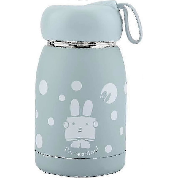 320 ml ruostumattomasta teräksestä valmistettu eristetty vesipullo, mini vesipullo ulkoiluun, sininen