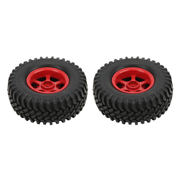 2 kpl/setti 100mm 1,9 tuuman kumirenkaat SCX10 1/10 kauko-ohjattavan auton päivitysosiinPunainen