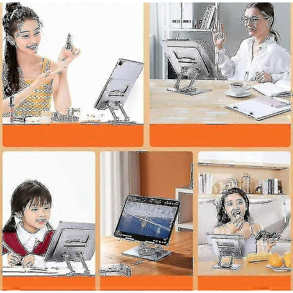 Laptopställ Aluminiumlegering Vridbart Ställ Med 360 Vridbar Bas Legering Vridbart Ställ ZD HU