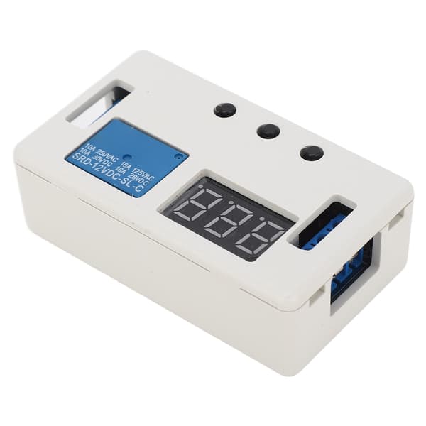Tidsforsinkelsesrelémodul DC 12V Digital Timer Multifunksjonell Justerbar PLS Sykluskontrollbryter