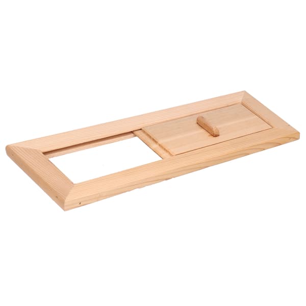 Sauna Luftventil Træ Rektangel Gitter Ventilationsudstyr Dampbad Tilbehør
