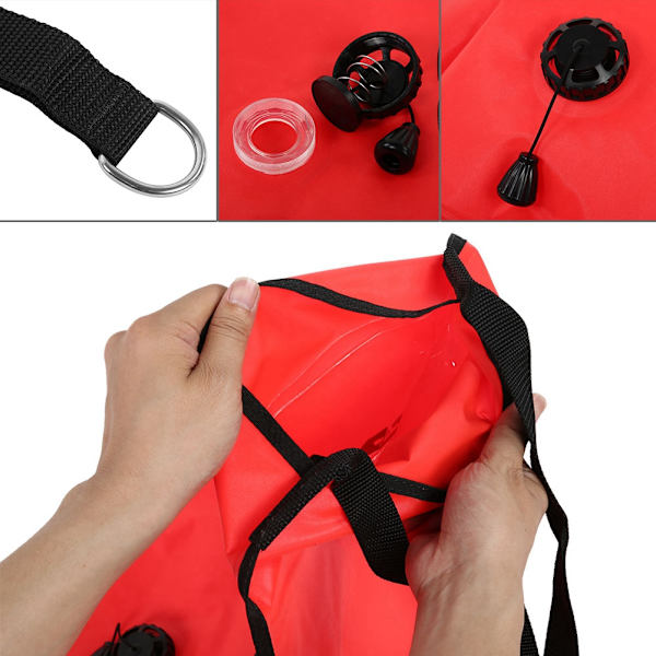 KEEP DIVING Sukellus Turvallisuus Nostolaukku Tyhjennysventtiili Pumppaus Sukelluslisävaruste 60LBS