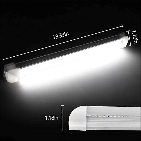 Dww-5PCS LED Bar 12V, LED Strip Bil 108 SMD LED Innvendig Bil LED Lyslist 12V~85V - Lysende LED Stripe Belysning LED 12V Varebil med Bryter