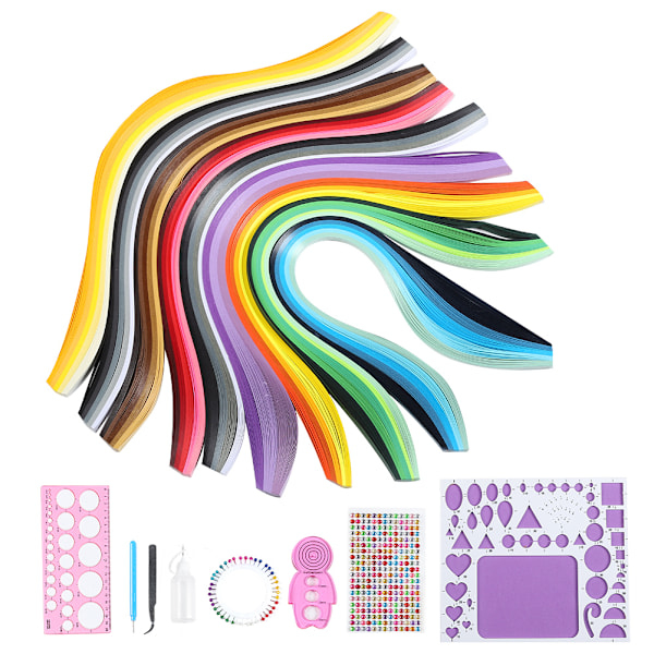 Papirkurlingsett Starter Gradient Ramp Scrip DIY Håndlaget Kunst Håndverk 565 Verktøysett