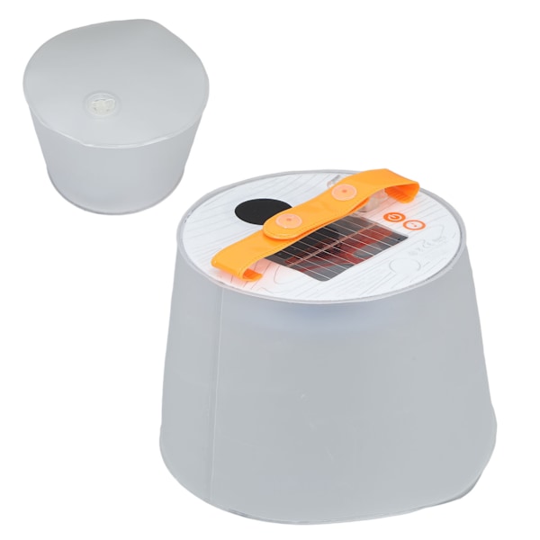 Oppustelig solcellelygte IP66 Vandtæt telefonoplader bærbar oppustelig LED-lampe med Bluetooth-højttaler til camping