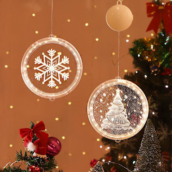 Dekorative LED-julelys, Julelys til rom, Vindushagedekorasjon Modelllys 22cm (Juletre)