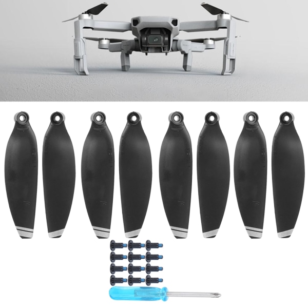 Potkurit Kevyet Wing Blade Drone varaosat sopivat Mavic MiniBlackille hopeisella reunalla