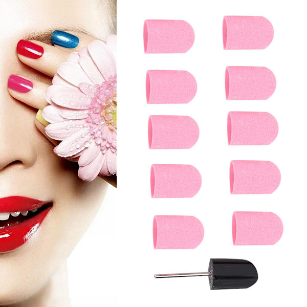 Nail Art-slipebånd Neglepolering Slipehode Sliperinghette 16 x 25 mm (rosa)