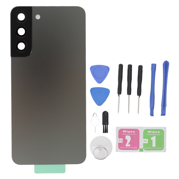 Taka lasikansi kotelo kotelo korvaava matkapuhelin osat Samsung Galaxy S22 Plus S906U S906F hopea harmaa