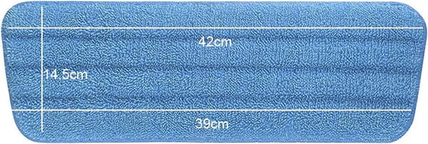 6 stk. mopp (blå) erstatningsputer, mikrofiberspraymopp for spraymopper