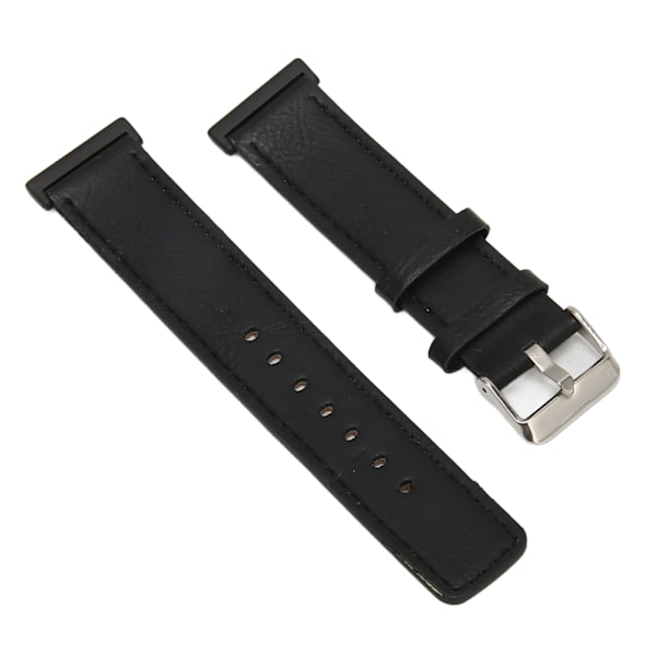 Nahkainen älykellon ranneke Mukava korvaava älykellon ranneke watch FIT 2 Black