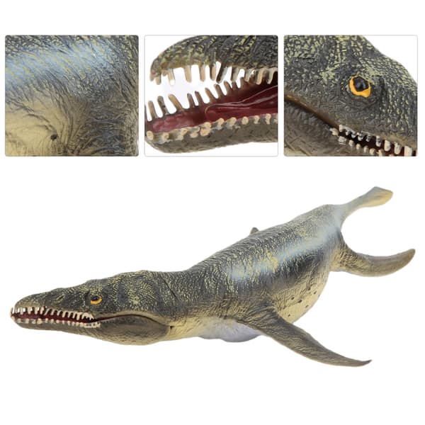 Simuleringsmodel af gul Kronosaurus-dinosaur, pædagogisk dinosaurmodellegetøj til børn, gul Kronosaurus-dinosaurmodel