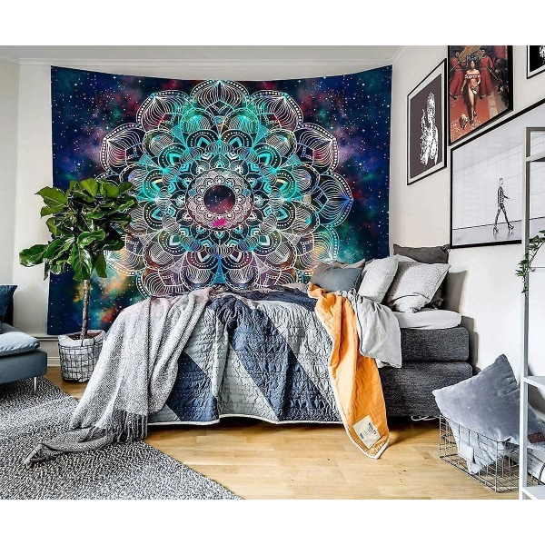 Fargerik Dream Mandala Polyester Veggteppe