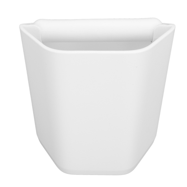 Kaffe Knock Box Stor Kapacitet Kaffegrums Knock Box med Knock Bar og Skridsikker Base Hvid