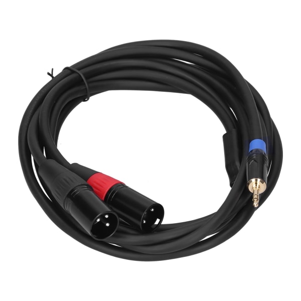 3,5 mm Stereo han til dobbelt 2 XLR hanstik stik lydkonverter adapter kabel Cord3M