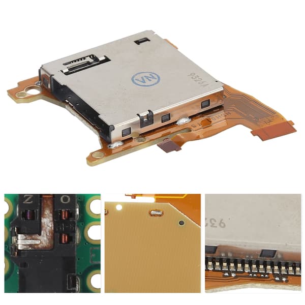 Spilkortplads med hovedtelefon-hovedkortudskiftning til Switch Lite-spilkonsolreparationsdele