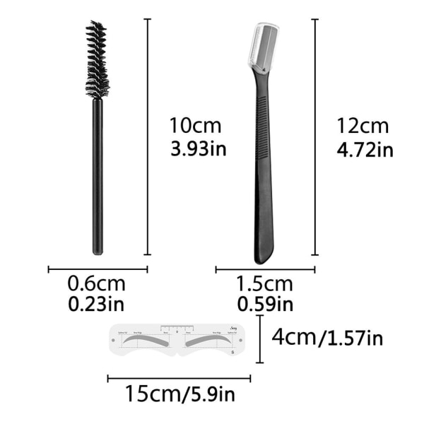 One Step Eyebrow Stamp Shaping Kit Eyebrow Puder Stamp Makeup Långvarig byggbar ögonbrynssmink