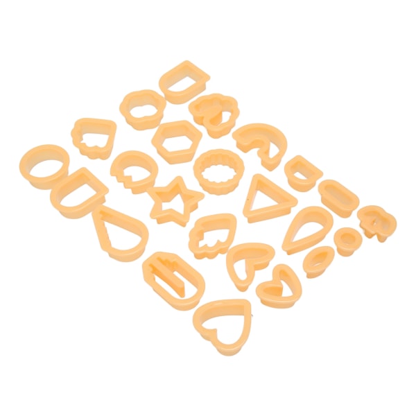 24st Polymer Clay Örhängen Cutters DIY Handgjorda förtjockade kant Mat Säkra lera Cutters för kakor Ljus Apelsin