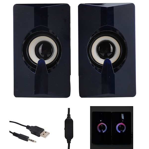 Datorhögtalare Färgglada Ljusstarka Mini USB2.0 Bärbara Mobiltelefon Minihögtalare S5