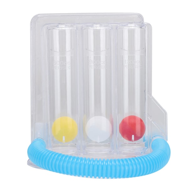 Djupa andning Lungträningsincitament Spirometer Andningsmätningssystem Typ A 3-bolls enkelsug
