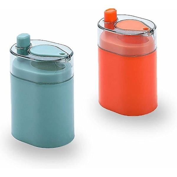 Tandpetare Förvaringslåda Automatisk Tandpetarhållare Dispenser Pop Up Tandpetarbox Vardagsrum Restaurang Bärbar Plast Skjutbar Tandpetare Förvaringslåda