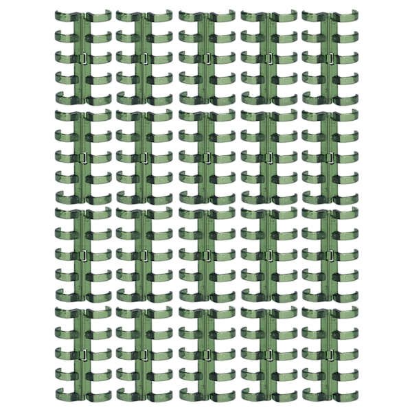 20 st bindningsringar segmenterad design rymmer 60 ark 11 mm bindningstjocklek kontorsmaterial grön