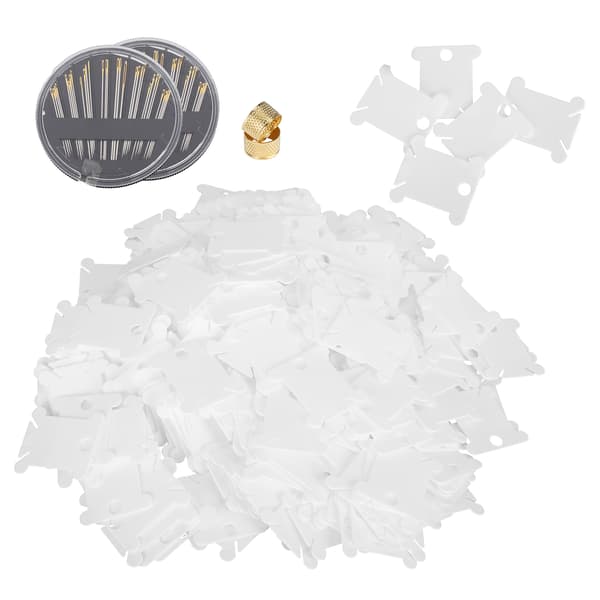 400 stk. korssting viklingsbrett plasttrådviklerplate DIY sytilbehør