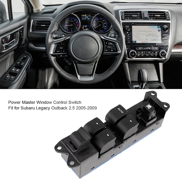 Sähköikkunan pääohjain kytkin sopii Subaru Legacy Outback 2.5 2005-2009 83071-AG05B