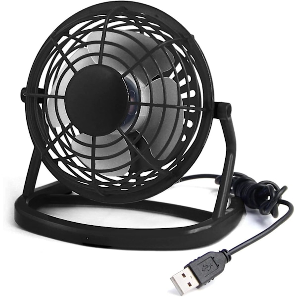 USB Mini Bordventilator, Bærbar & Støjsvag Køling til PC Laptop Computer