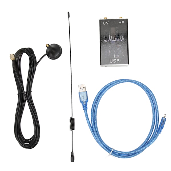 RTL SDR -radiovastaanotin, ammattimainen 100 kHz - 1,7 GHz UV HF USB -kannettava täyden kaistan vastaanotin viestintäjärjestelmää varten