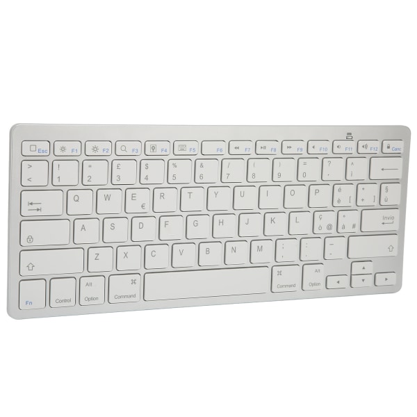 Trådløst tastatur Mini 78 taster Ultratynde bærbare hvide computertastaturer til Android til OS X til IOS til WindowsItalian