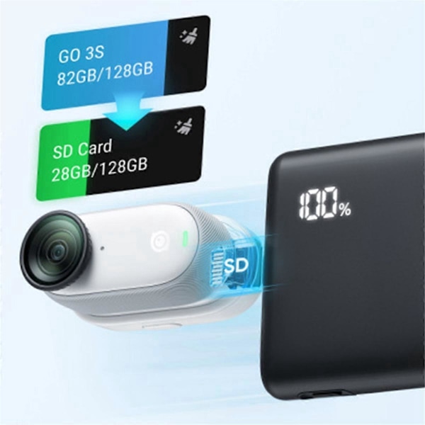 Til Go 3/Go 3S Flash Companion Action Kamera Tilbehør