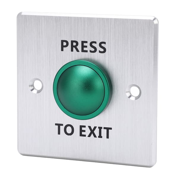 Dörröppningsknapp Rostfritt Stål 12‑24V Tryck för att Gå Ut NO NC COM Switch Passerkontrollpanel