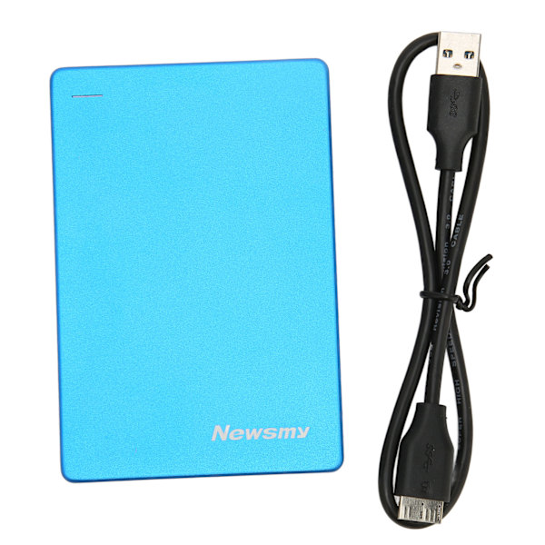 External Hard Drive 160G Support UASP TRIM Auto Sleep Plug and Play Mobile Hard Disk for Computer TV Phone Blue