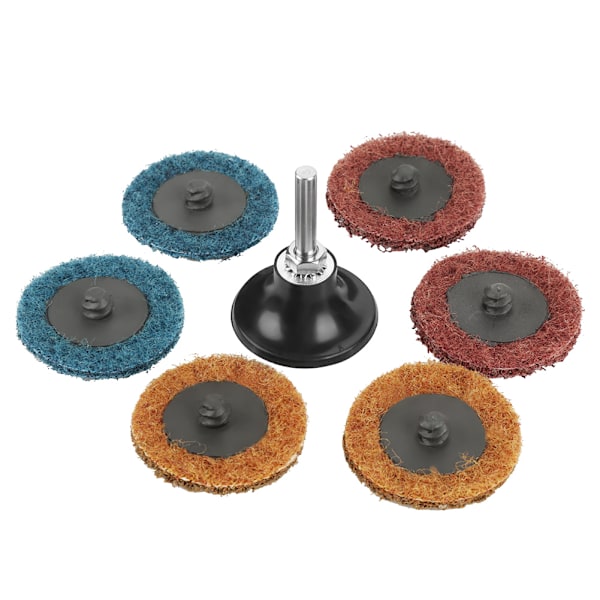 45 stk. 2” 180/320/400 Grit slibeskive klap skive polering slibning hjul rød gul blå