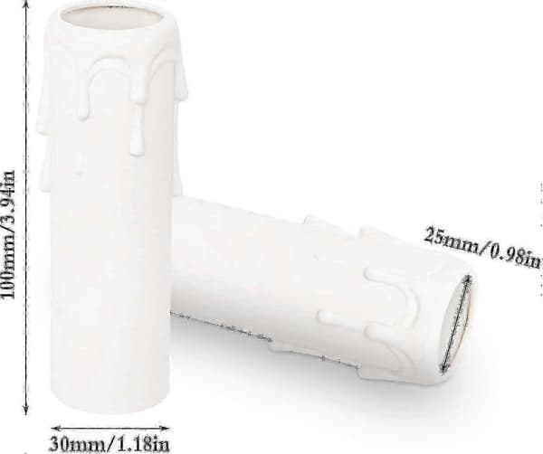 For 18 pcs lamp covers drip light tubes - 100*25 mm candle holder covers for Christmas tree decoration