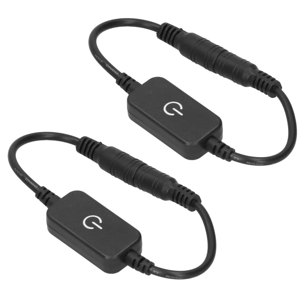 2 stk LED-stripe berøringsdimmer dimming på av bryterkontroller for DC 5V-24V enfarget stripelys