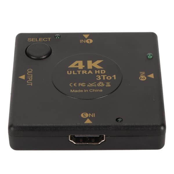 HD Multimedia Interface Switch 3 ind 1 ud 4K Support 3D Video Switcher Selector til PC Spilkonsol TV Projektor