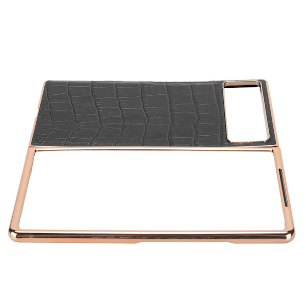 Vikbart phone case för Xiaomi MIX Fold 2 Nanoläder Crocodilian Pattern Anti Scratch Case Svart