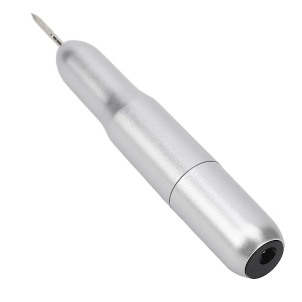 Neglesliper elektrisk bærbar plast USB 20000 RPM neglebor for fjerning av død hud Sølv
