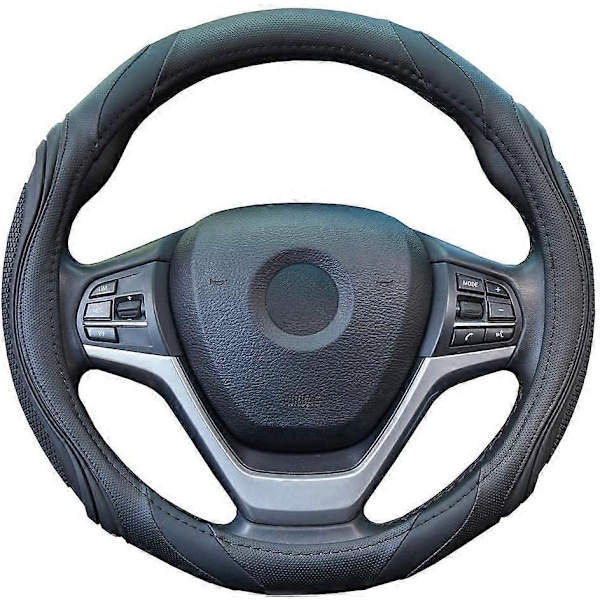 Billäder Rattmuff, Universal Storlek M 37-38cm /14.5-15 tum (Svart)