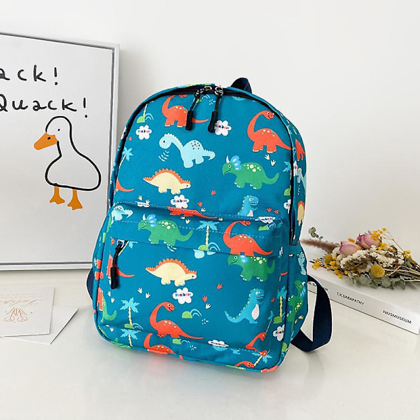 Barnryggsäck för förskola pojke och flicka söt trevlig unisex skolväska grön