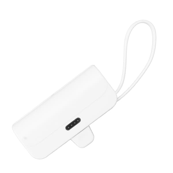 Mini bærbar oplader multifunktion indbygget kabel til iOS-interface Type C 2 i 1 Mini USB C Power Bank til nødsituationer