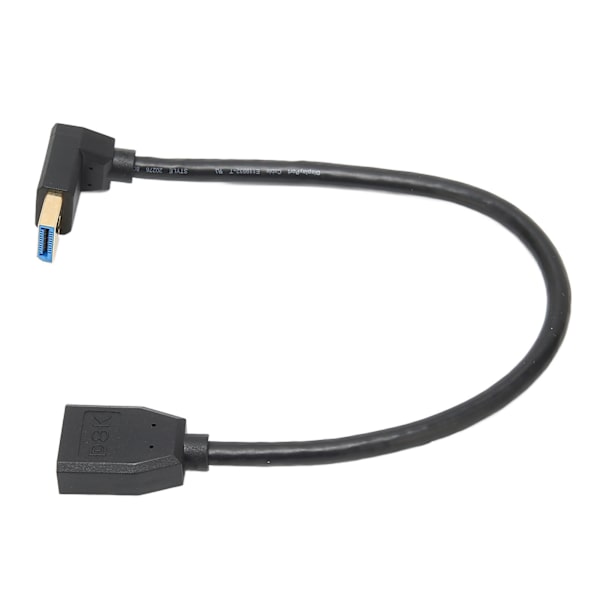 Displayport hane till displayport hona Support 8K Vid 60HZ 4K Vid 144HZ 0,3 meter 90° armbåge Displayport 1.4 Kabel för DVD