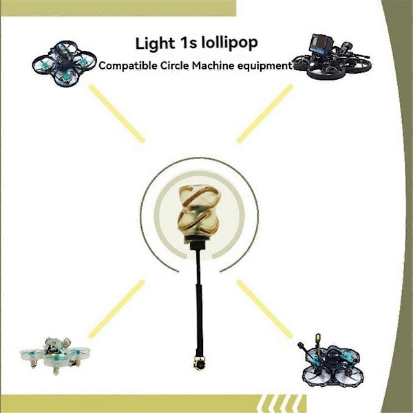 FPV 5.8G Antenne Let Polarisering Lollipop RHCP IPEX Antenne 37mm