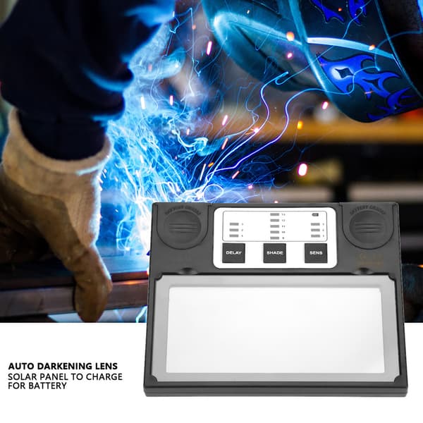 Solpanel Svetshjälm Lins Svetsmask Automatisk Mörkare Lins 110 * 90mm
