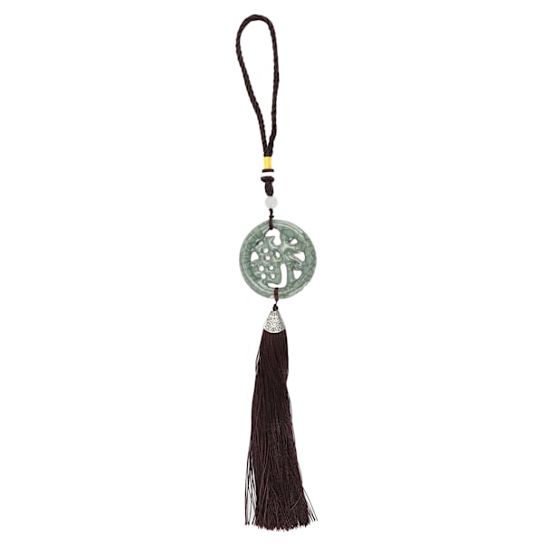 Round Keychain Porcelain Beads DIY Attractive Decorative Practical Cute Style Hanging Tassel Pendant for Tote Bag SY GL 008